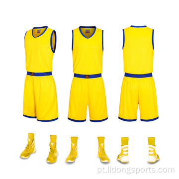 2022 Personalize seu próprio uniforme de basquete sublimado de basquete / atacado